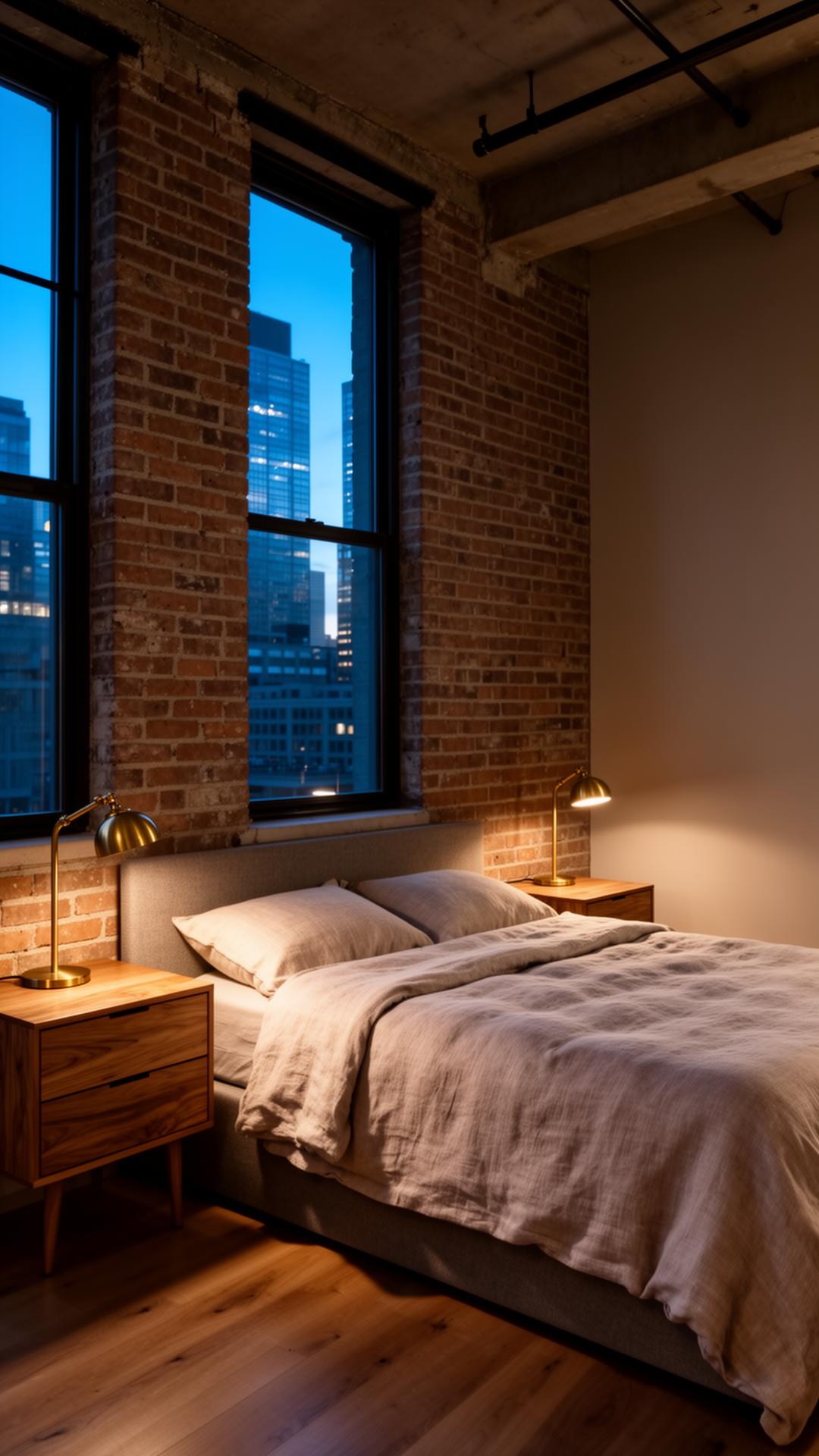 Conceptual loft bedroom